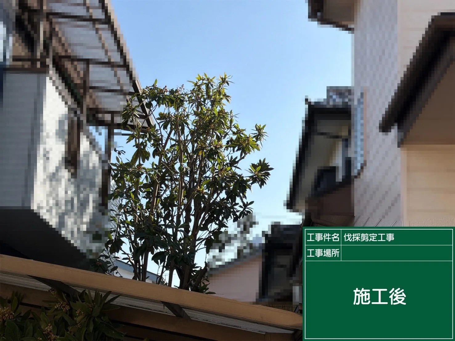 花壇新設工事 施工後